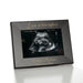 Personalized horizontal sonogram picture frame keepsake. The frame reads Love at first sight and is personalized with a name and due date.