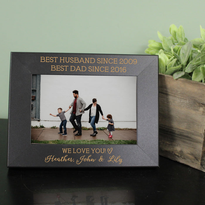 Personalized Best Husband and Best Dad Picture Frame