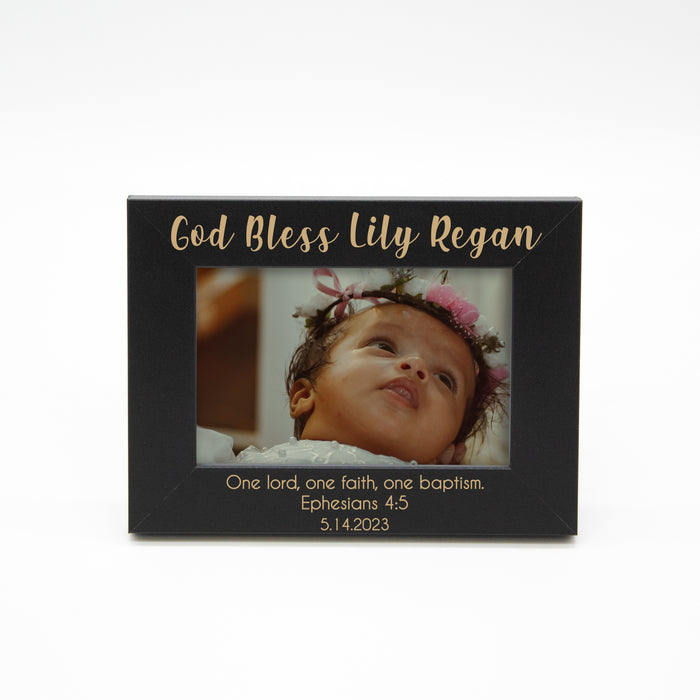 Personalized "God Bless Child" Baptism Picture Frame
