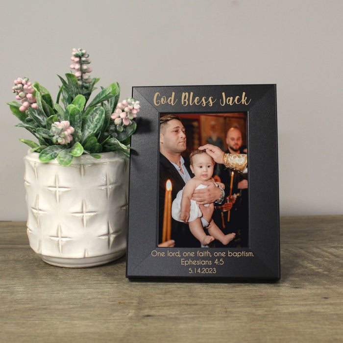 Personalized "God Bless Child" Baptism Picture Frame