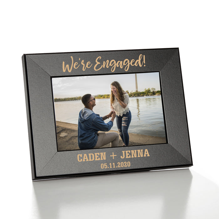 Personalized "We're Engaged" Engagement Picture Frame