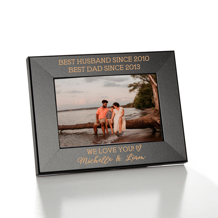 Personalized Best Husband and Best Dad Picture Frame