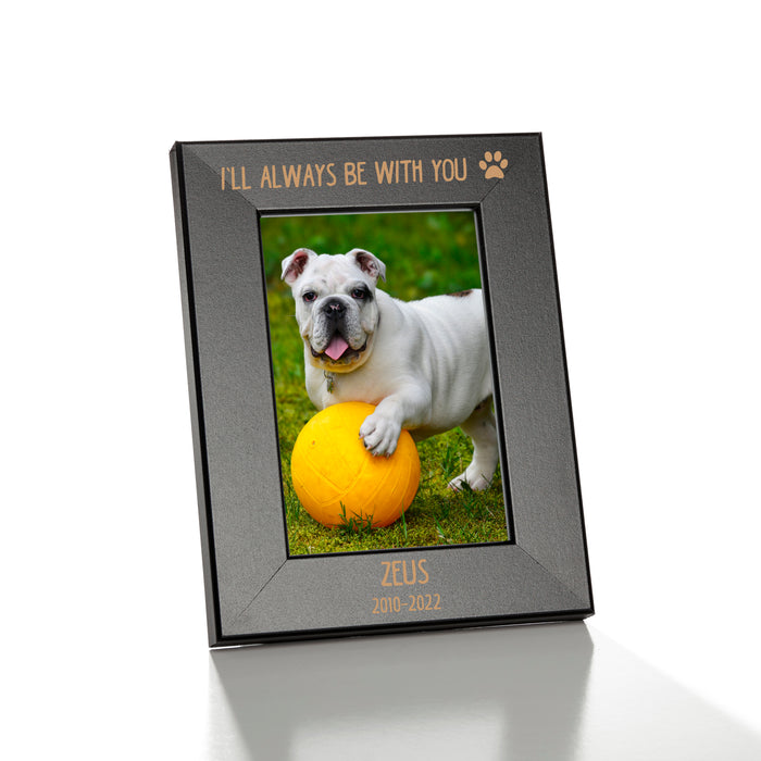 Personalized dog memorial gift idea picture frame.