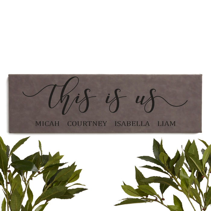 Personalized "This is Us" Wall Sign