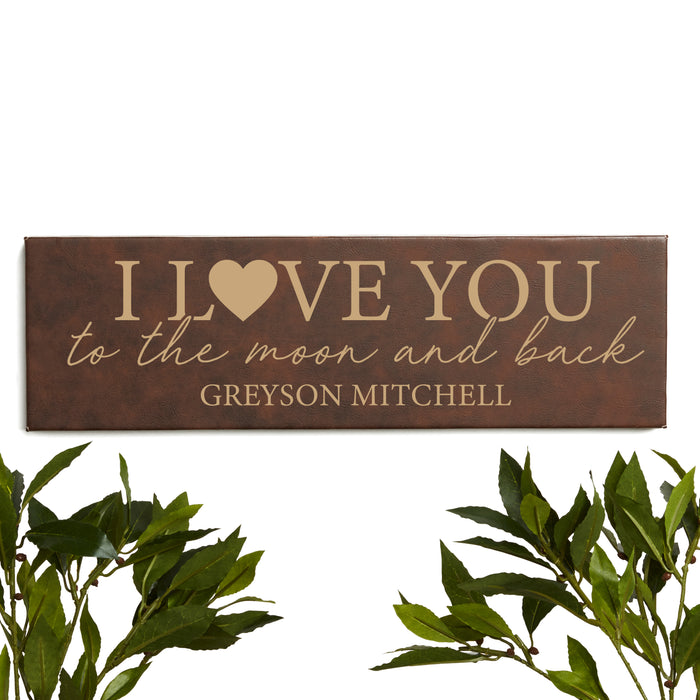 Moon and Back Wall Sign