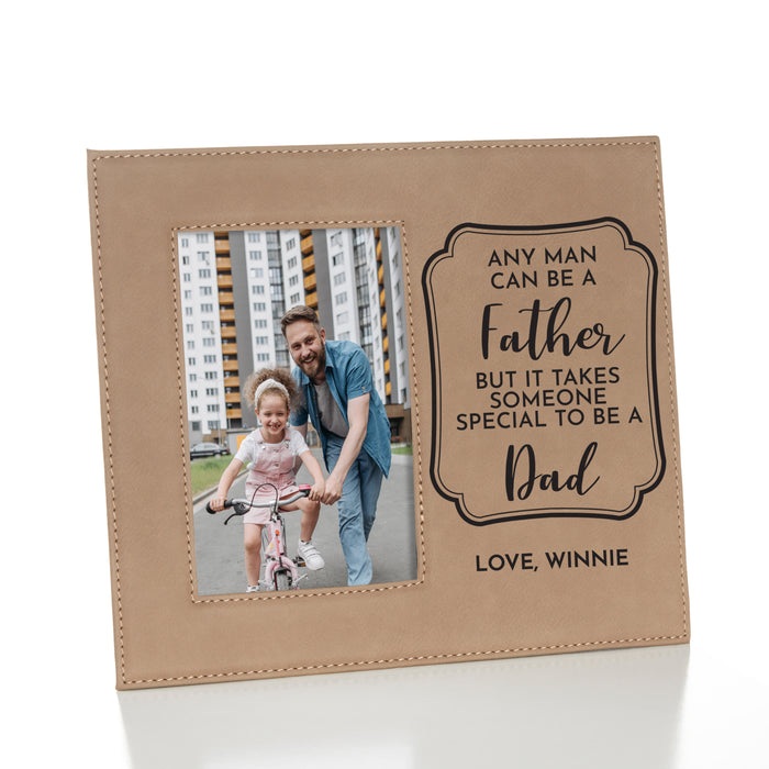 Personalized step dad picture frame.