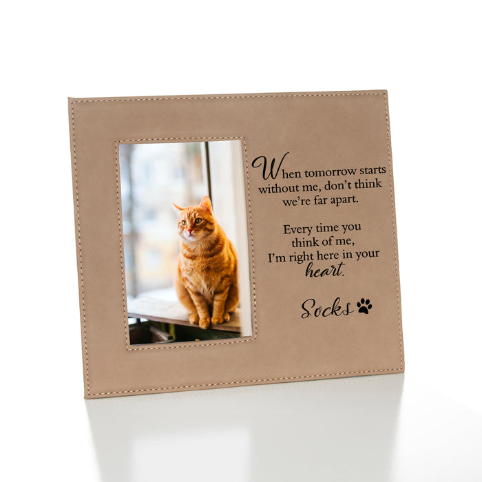 Personalized Pet Loss Picture Frame With When Tomorrow Starts — 28  Collective
