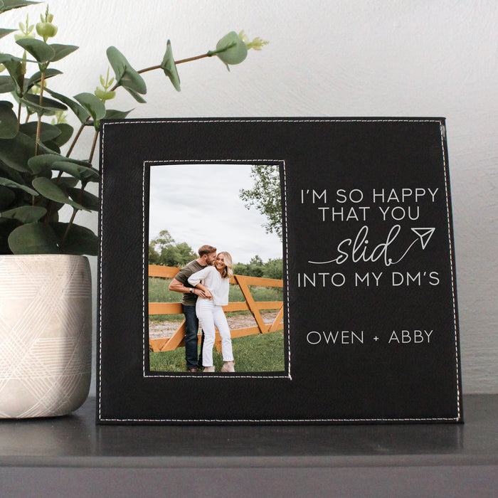 Personalized "Slid into My DMs" Picture Frame
