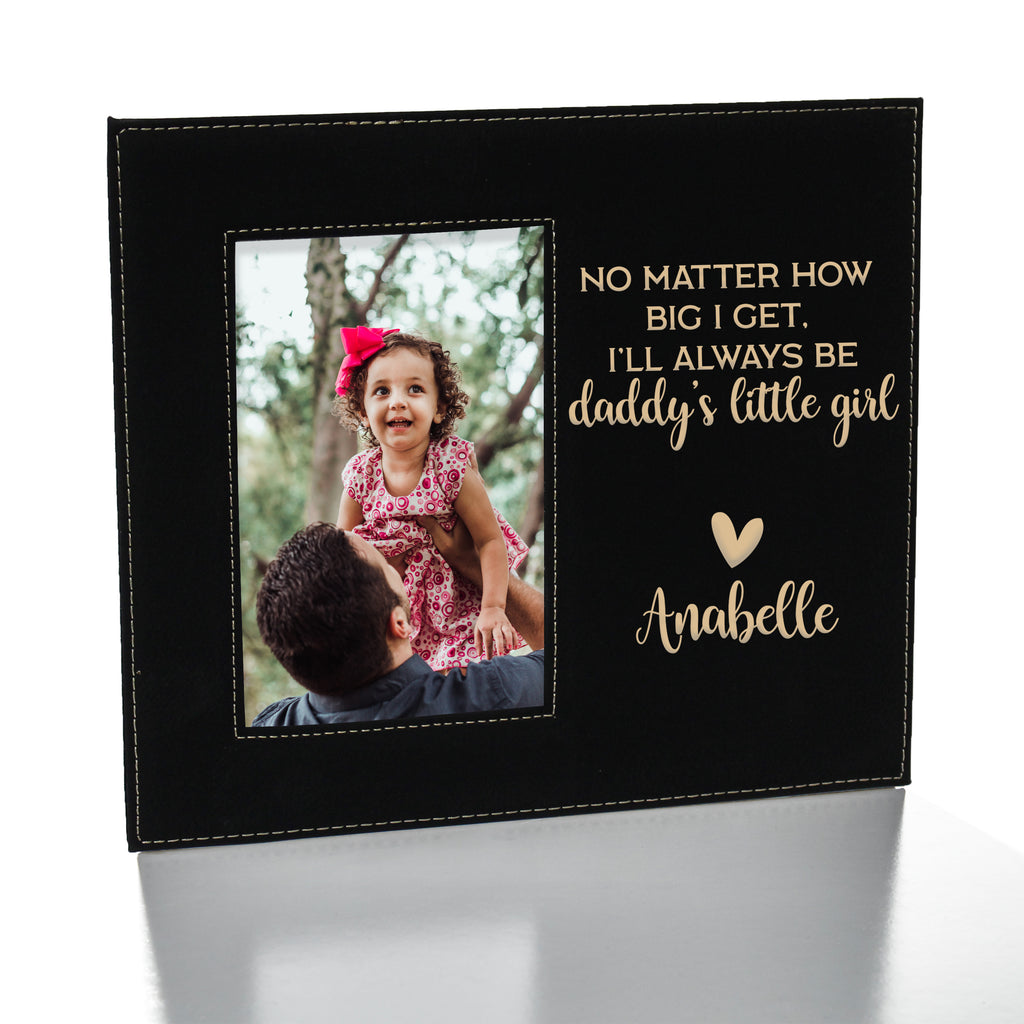 7x15 DADDY'S GIRL/Daddy's Little Girl/Daddy's BOY ~ Poetry and Triple Photo Frame ~ Father's Day/Birthday or high quality Christmas Gift for Dad!