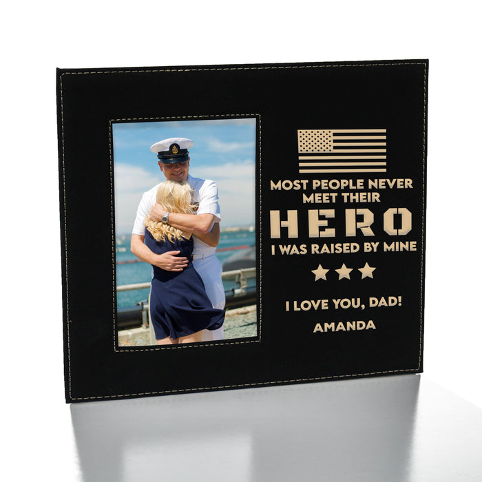 Hero dad gift picture frame.