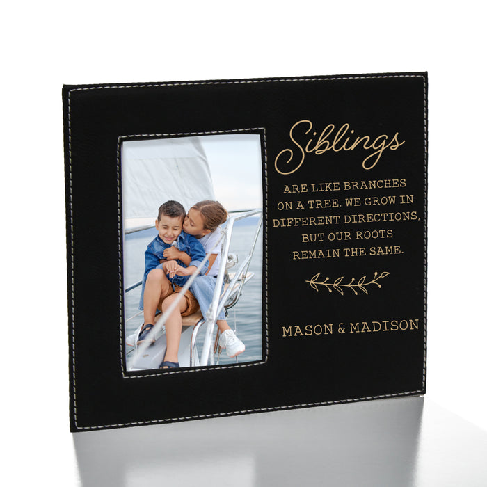 Personalized "Siblings Are Like Branches on a Tree" Picture Frame