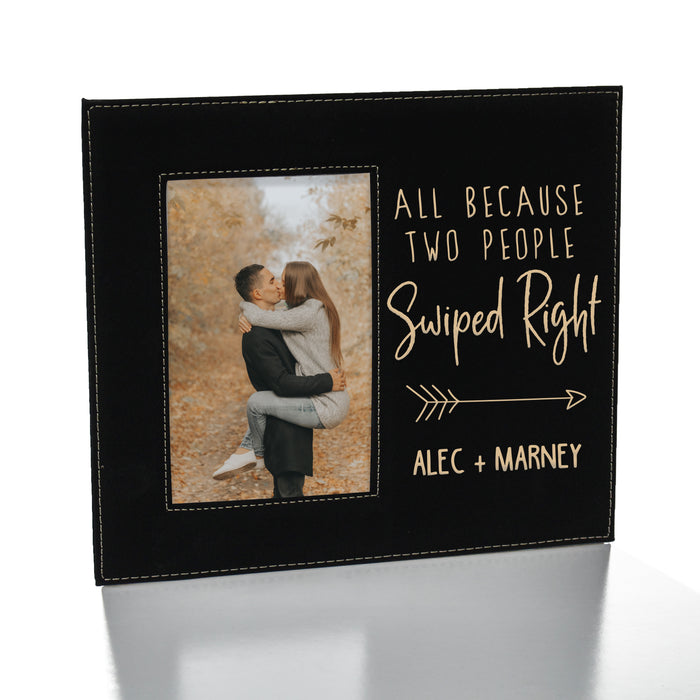 Swiped Right Picture Frame Personalized