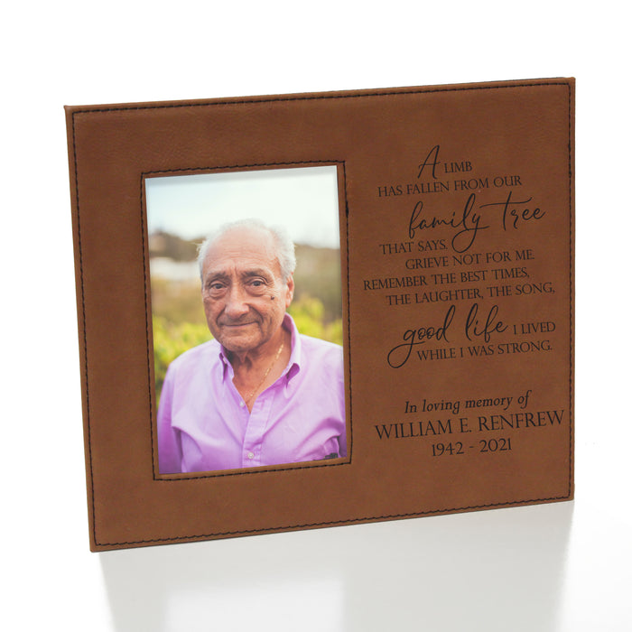 Personalized "A Limb Has Fallen From Our Family Tree" Picture Frame