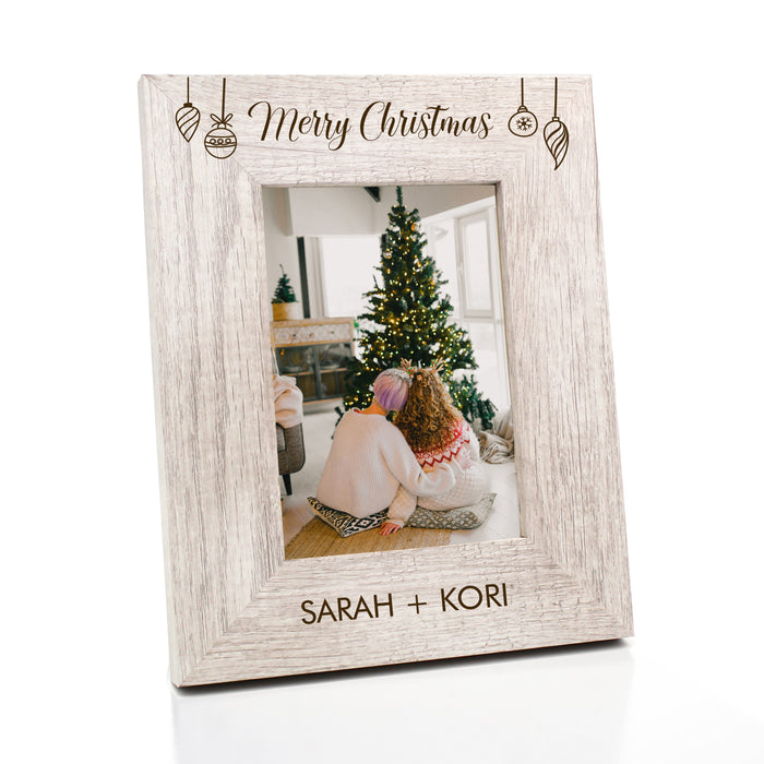 Personalized Merry Christmas Picture Frame
