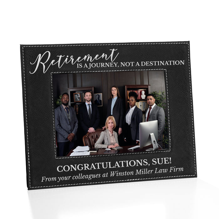 Personalized "Retirement is a Journey" Picture Frame