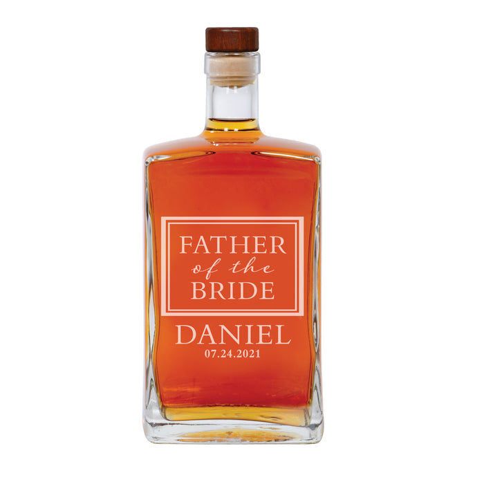 Personalized "Father of the Bride" Decanter