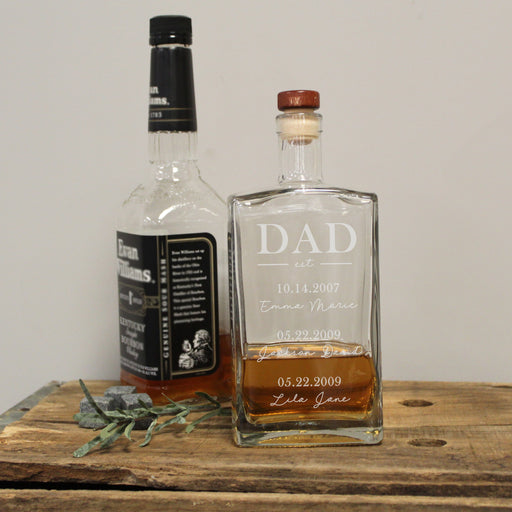 Dad Est Whiskey Decanter