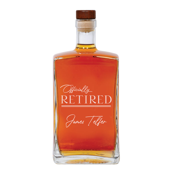 Personalized Retired Decanter