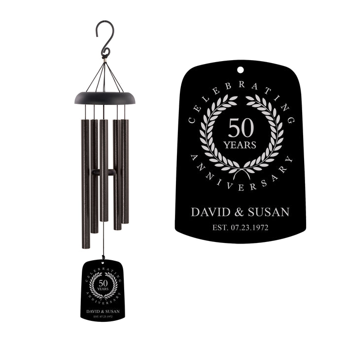 Personalized Wedding Anniversary Wind Chime