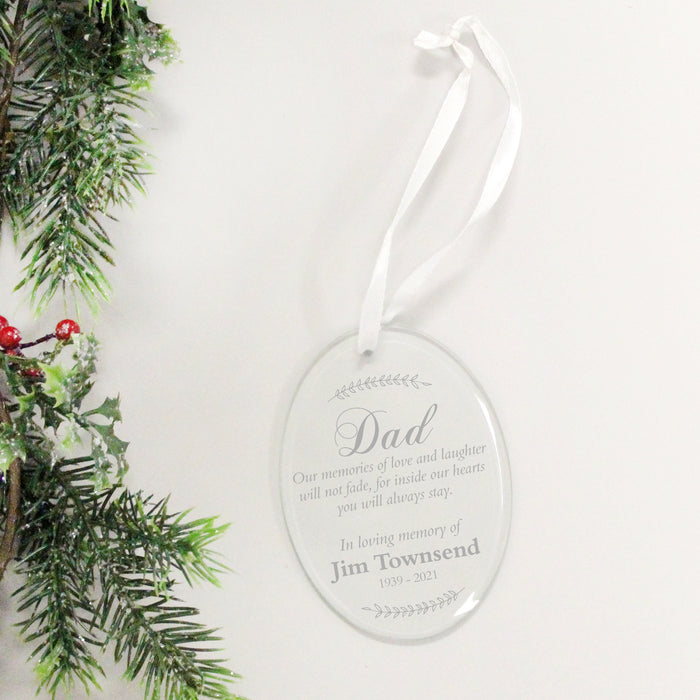 Personalized Dad Memorial Ornament