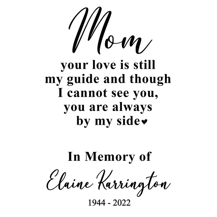 Personalized Mom Memorial Picture Frame Lantern