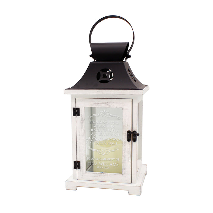 Personalized "Heaven in Our Home" Memorial Lantern