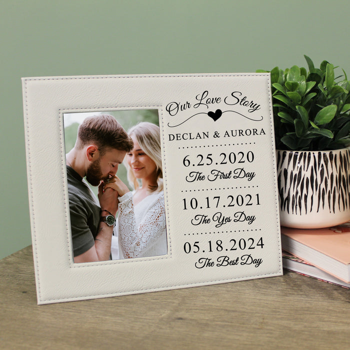 Personalized "Our Love Story" Picture Frame