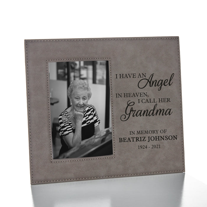 Personalized Grandma Angel in Heaven Picture Frame