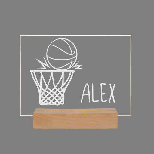 Personalized basketball LED light