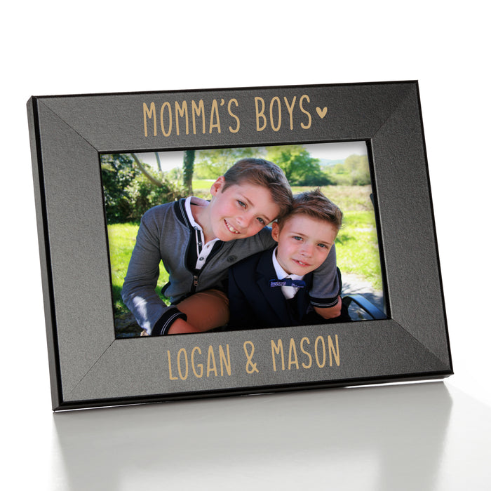 Personalized Momma's Boys Picture Frame