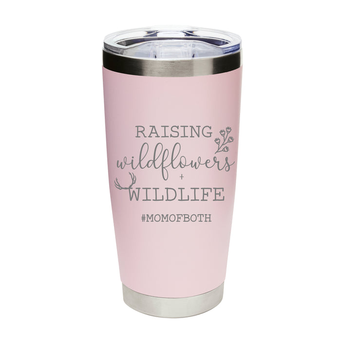 Personalized "Raising Wildflowers and WildLife" Stainless Coffee Tumbler