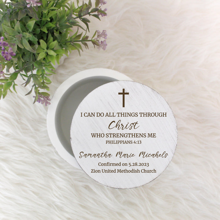 Personalized Confirmation Trinket Box