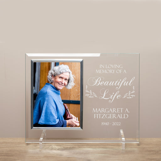 custom in memory of a beautiful life frame