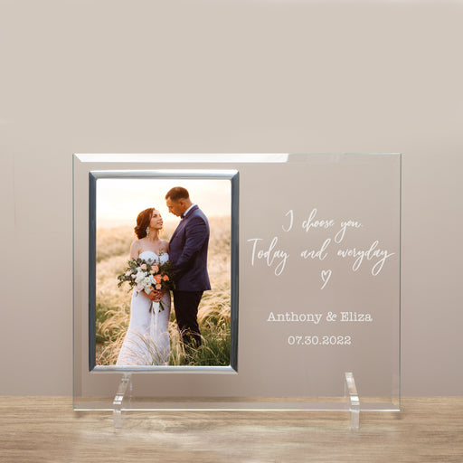 Personalized i choose you wedding picture frame