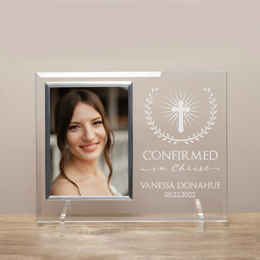 Personalized Confirmed in Christ picture frame
