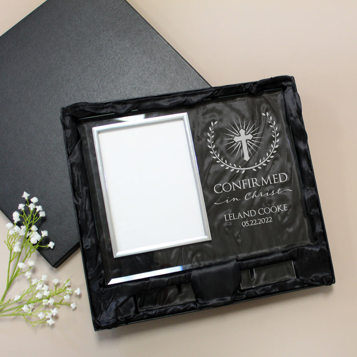 Personalized Confirmed in Christ picture frame