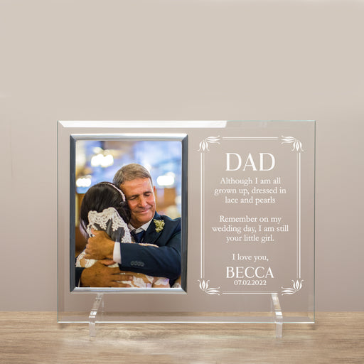 Father of the bride wedding picture frame