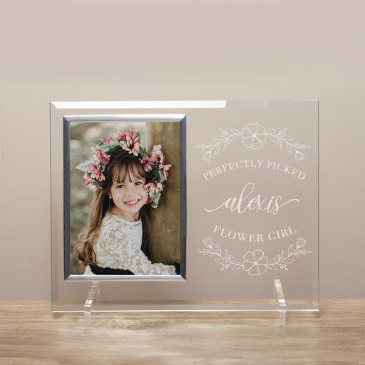 Personalized flower girl picture frame