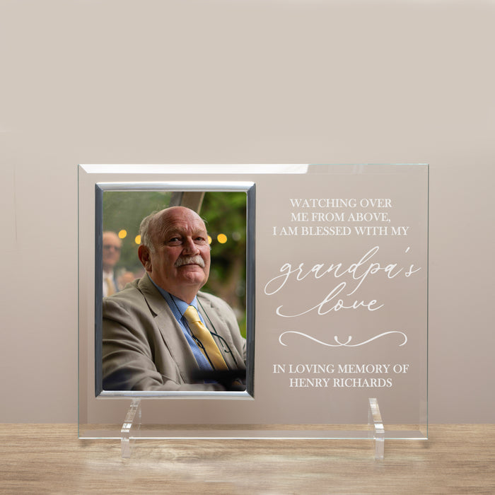 Personalized grandpa memorial picture frame