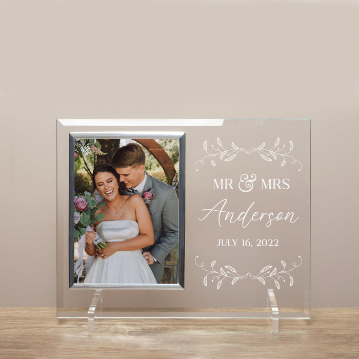 1st Anniversary - 4x6 Inch Engraved Alder Wood Picture Photo Frame - Great Anniversary  gift for friends, parents and family - Walmart.com