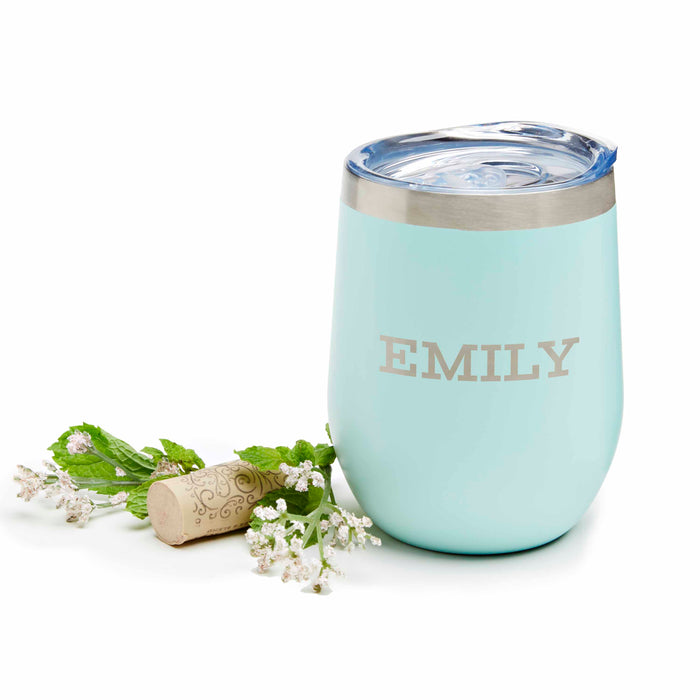 Personalized Name Stainless Stemless Wine Tumbler