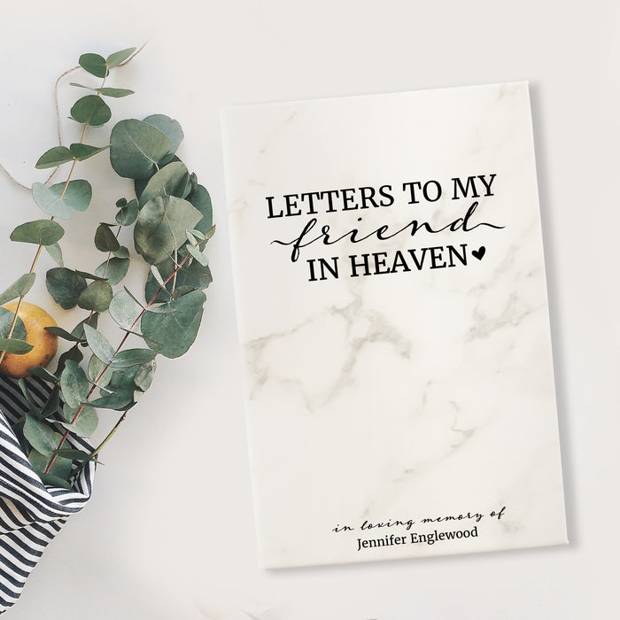 Personalized "Letters to Friend in Heaven" Journal