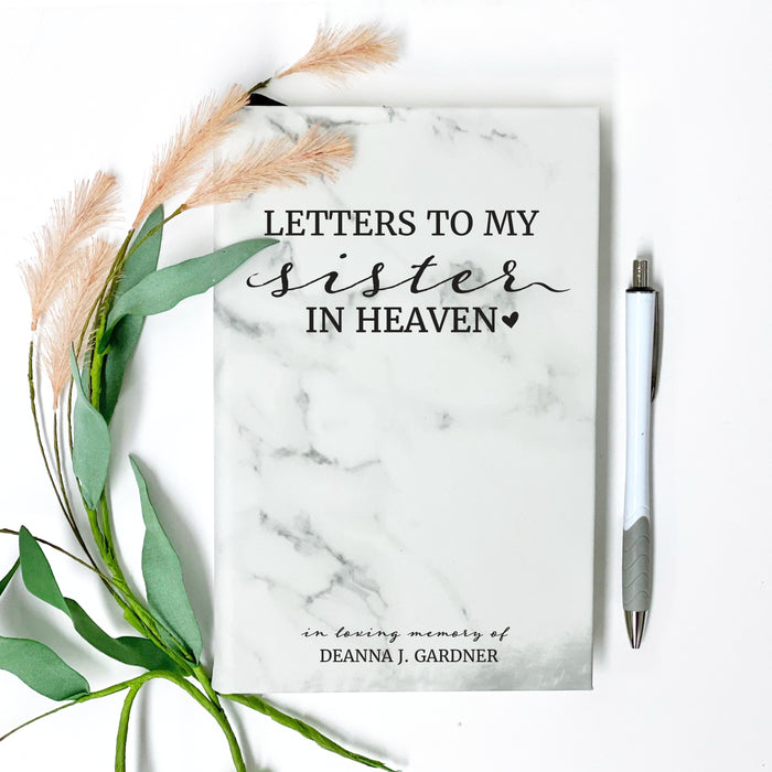 Personalized "Letters to Sister in Heaven" Journal