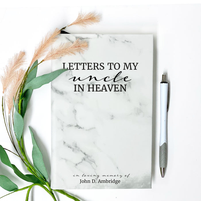 Personalized "Letters to Uncle in Heaven" Journal