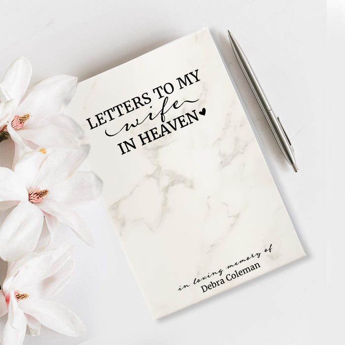 Personalized "Letters to Wife in Heaven" Journal