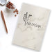 Personalized floral name journal