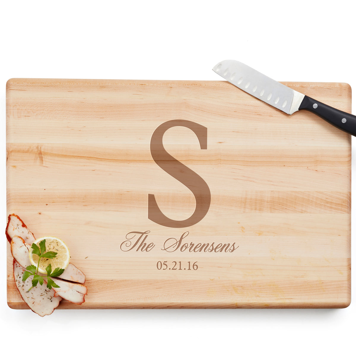 Initials Carved in a Tree Personalized Cutting Board- Personalized