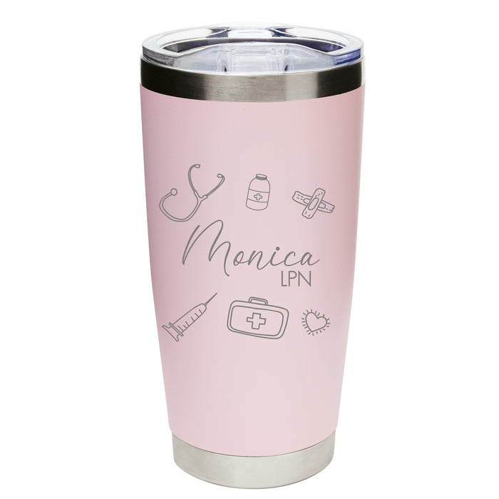 Personalized Nurse Stainless Coffee Tumbler