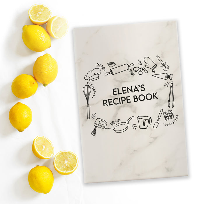 Custom Recipe Book to Write in Your Own Recipes, Personal Recipe Notebook,  Wooden Binder, Mom Birthday Gift, Kitchen Decor, Mothers Gift 