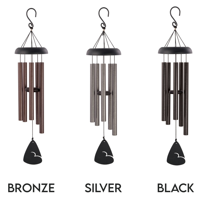 Personalized "Hunting in Heaven" Sympathy Wind Chime